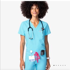 Neon Blue Figs Catarina Top and Zamaro Joggers